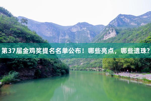 第37届金鸡奖提名名单公布！哪些亮点，哪些遗珠?